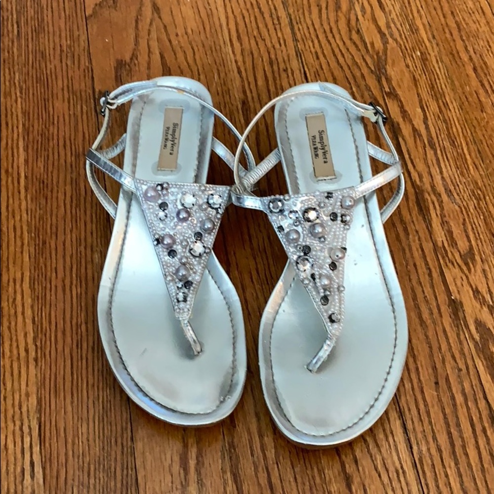 Silver sandals